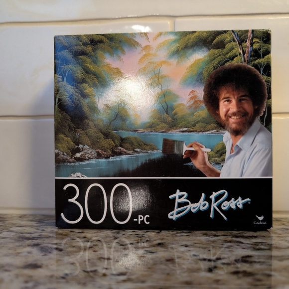 Bob Ross Deep Forest Lake 300 Piece Jigsaw Puzzle Landscape 14 X 11 Complete - Picture 1 of 3